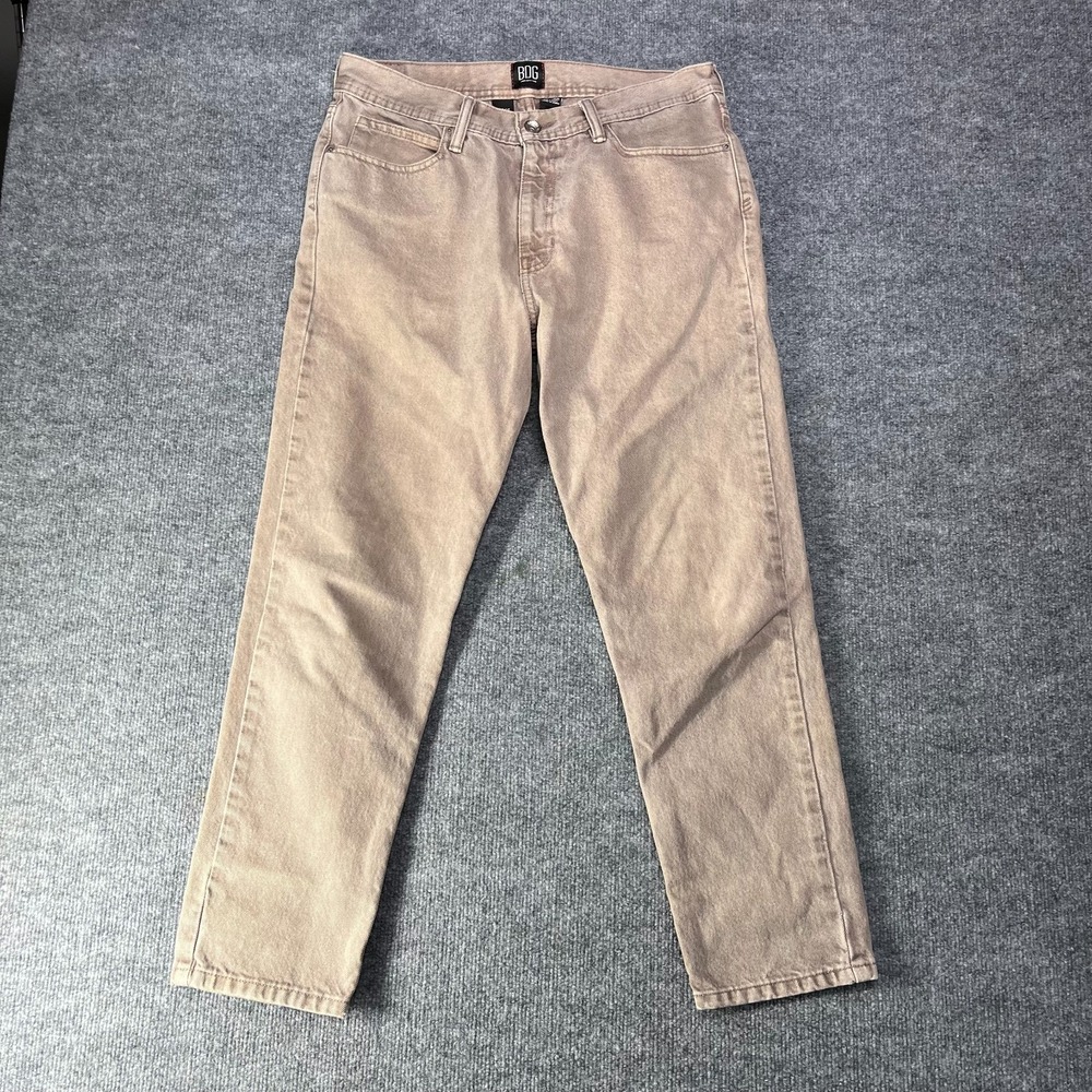 BDG Urban Outfitters Dad Fit Jeans Women's Beige Denim Cotton Zip Fly -‎ 33X28